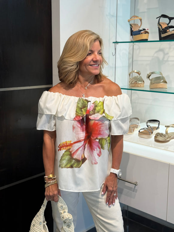 Beige Amapola Top