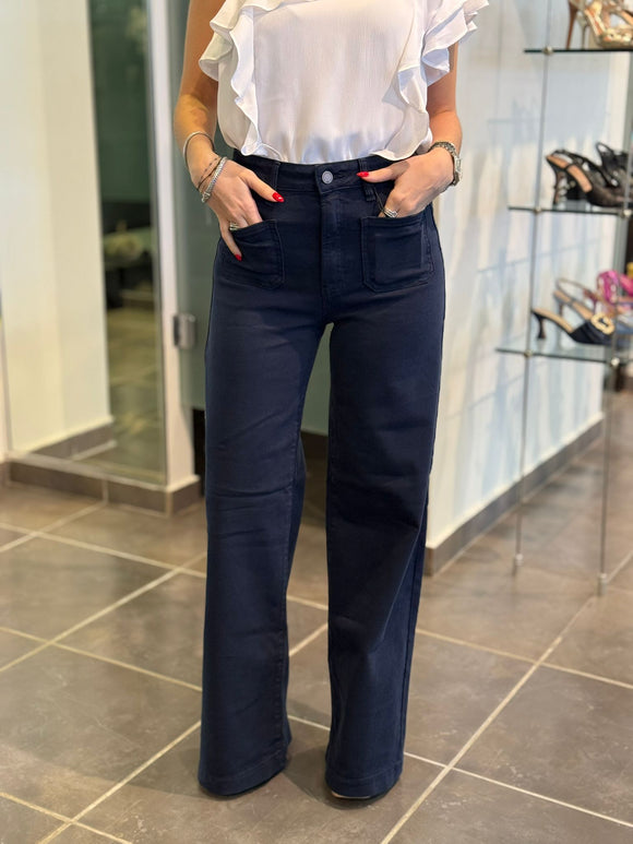 Navy jeans