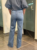 Patch Pocket Wide Leg Flare